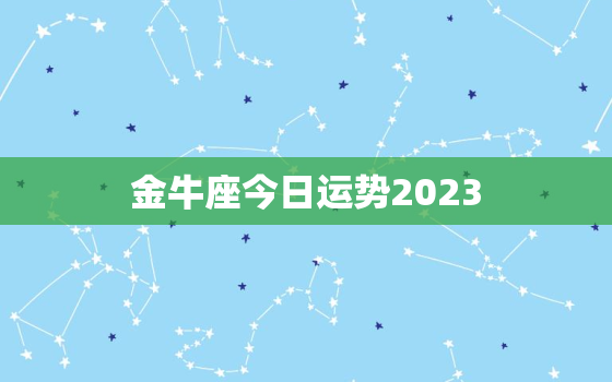 金牛座今日运势2023，金牛座今日运势2021年