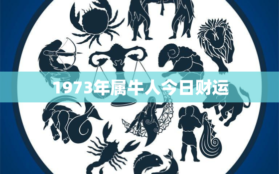 1973年属牛人今日财运，1973年属牛人今日财运如何