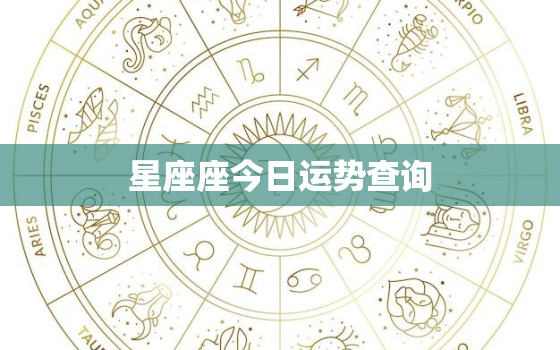 星座座今日运势查询，星座今日运势算命先生网