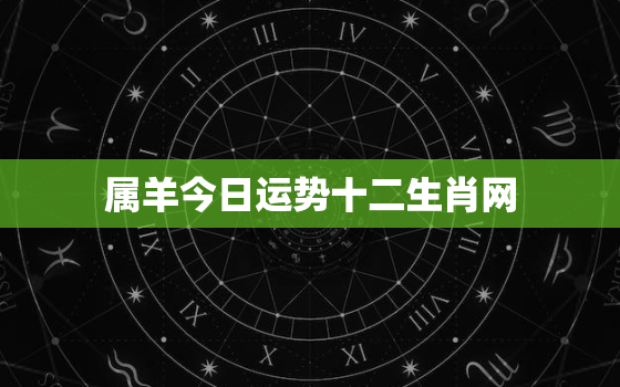 属羊今日运势十二生肖网，属羊的今日运势_生肖羊今日运程_属羊人今日财运_事