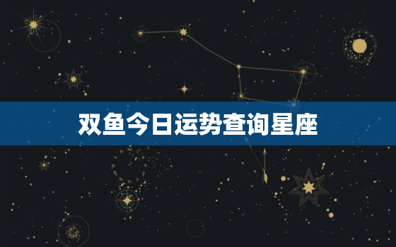 双鱼今日运势查询星座，双鱼今日运势星座运势双鱼今