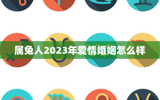 属兔人2023年爱情婚姻怎么样，属兔的2023年运势和财运怎么样