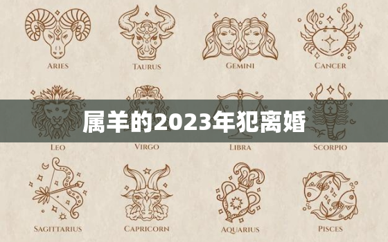 属羊的2023年犯离婚，属羊2021年离婚