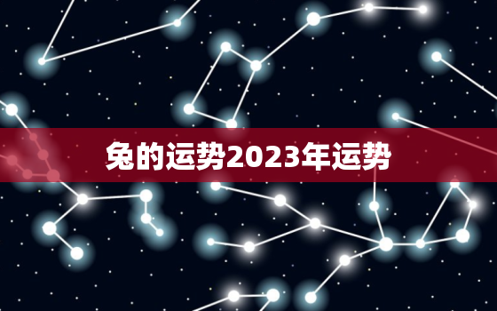 兔的运势2023年运势，兔的运势2023年运势详解