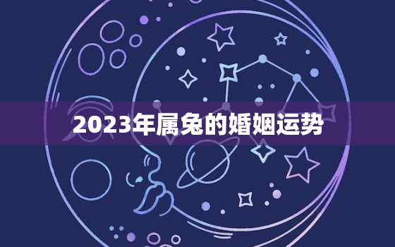 2023年属兔的婚姻运势，2023年属兔人的命运