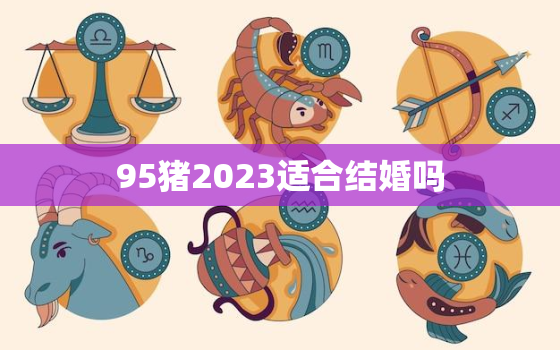 95猪2023适合结婚吗，95属猪2023年下半年运势