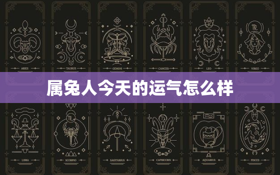 属兔人今天的运气怎么样，属兔人今天的运气怎么样?