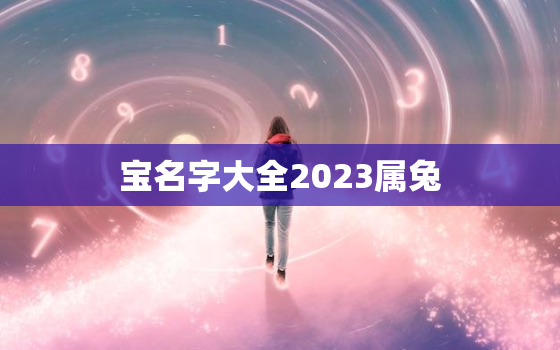 
宝名字大全2023属兔，女宝宝名字大全2023属兔