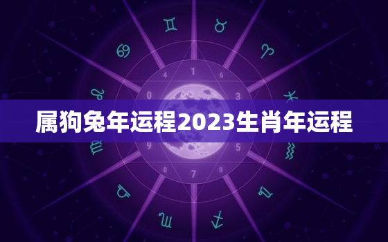 属狗兔年运程2023生肖年运程，属狗人兔年运势