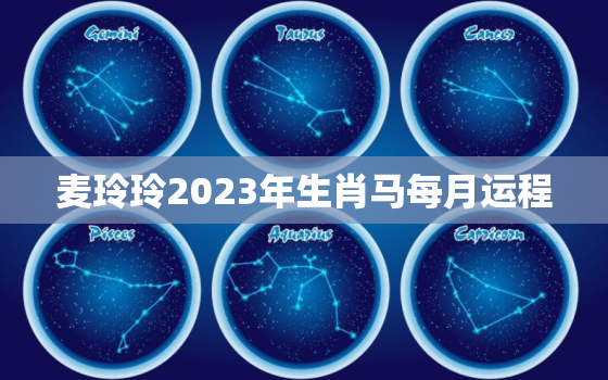 麦玲玲2023年生肖马每月运程，麦玲玲2022年属马运势