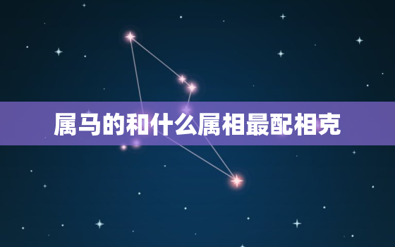 属马的和什么属相最配相克，属虎与属虎的合不合