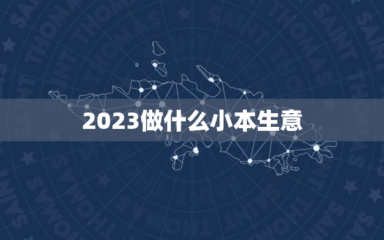 2023做什么小本生意，2023年什么行业最有前景