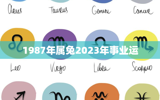 1987年属兔2023年事业运，87年属兔人2023年