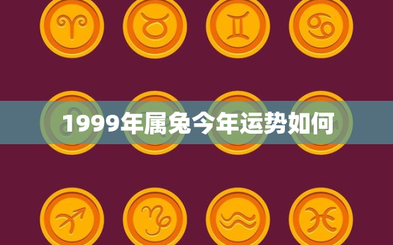 1999年属兔今年运势如何，今年1999年属兔的运势