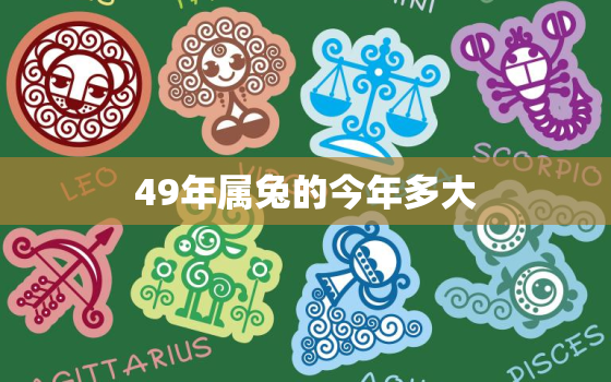 49年属兔的今年多大，49年属兔今年多大岁了