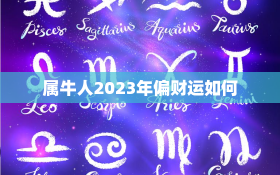 属牛人2023年偏财运如何，属牛的人2023年运气