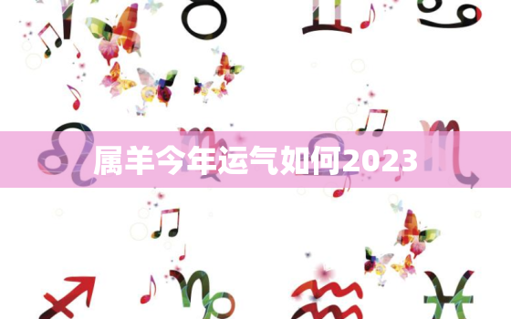 属羊今年运气如何2023，属羊的今年运势怎么样2023