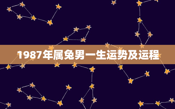 1987年属兔男一生运势及运程，1987年属兔男一生的财运怎么样