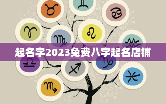 起名字2023免费八字起名店铺，免费根据八字起店名