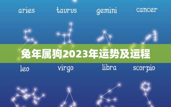 兔年属狗2023年运势及运程，兔年属狗2023年运势及运程女性