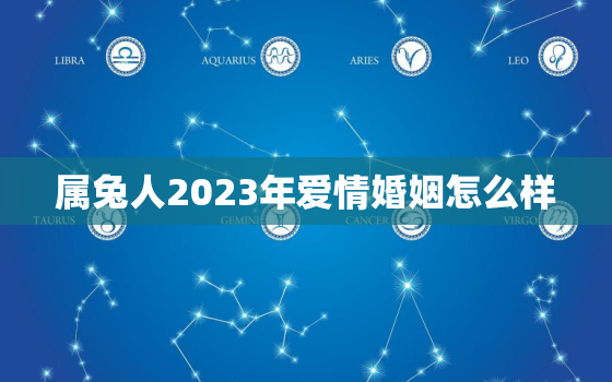 属兔人2023年爱情婚姻怎么样，属兔的人2023年