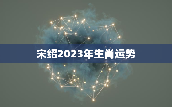 宋绍2023年生肖运势，2022年生肖运势宋韶光