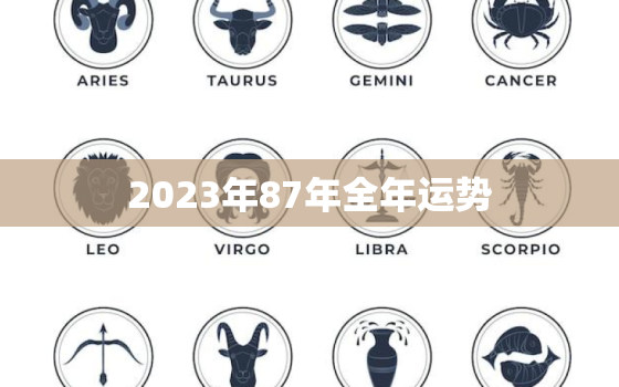 2023年87年全年运势，2023年87年属兔运势