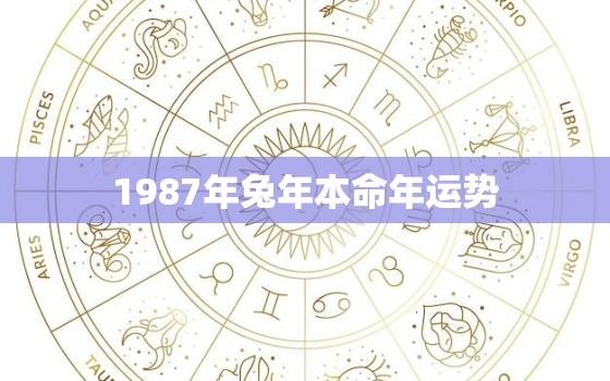 1987年兔年本命年运势，1987年的兔子本命年