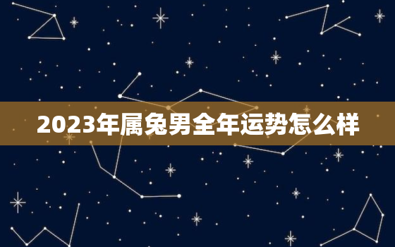 2023年属兔男全年运势怎么样，2023年属兔男的是什么命