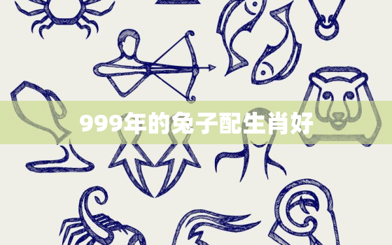 999年的兔子配生肖好，99年兔子和什么属相配