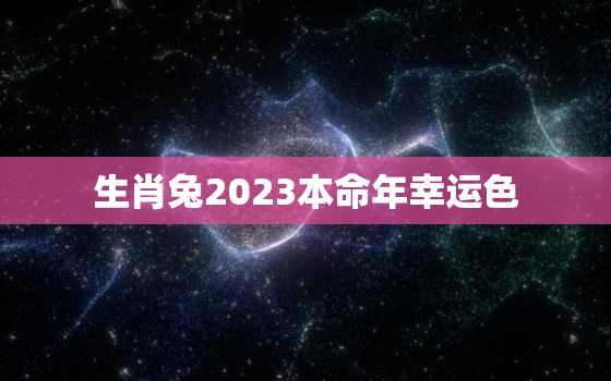 生肖兔2023本命年幸运色，属兔2023年本命年运势如何