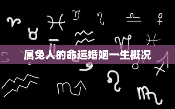 属兔人的命运婚姻一生概况，属兔人的一生婚姻解析