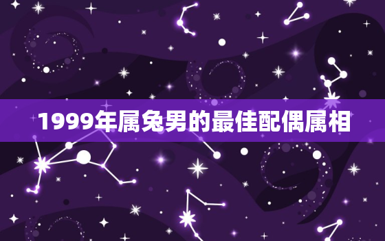 1999年属兔男的最佳配偶属相，属兔的三大忌配生肖