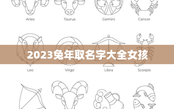 2023兔年取名字大全女孩，2023年兔宝宝取名字最佳字