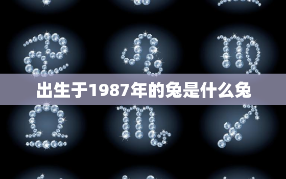 出生于1987年的兔是什么兔，1987年出生的人是什么命的人