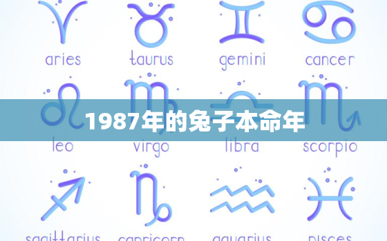 1987年的兔子本命年，1987年属兔本命年