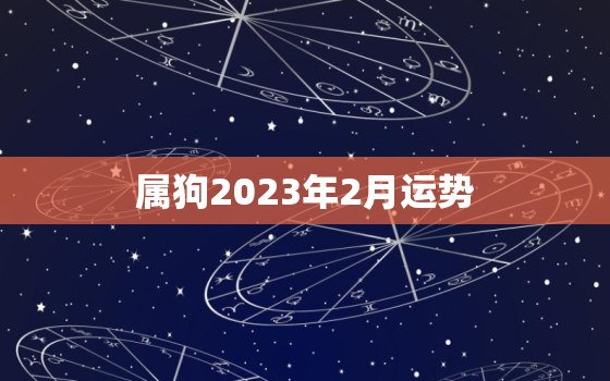 属狗2023年2月运势，属狗2023年的运势