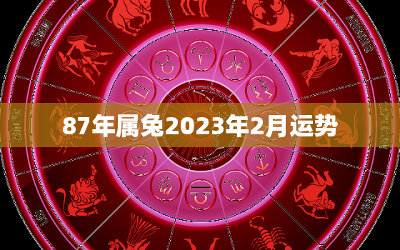 87年属兔2023年2月运势，87年属兔人2023年运势怎么样