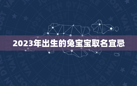 2023年出生的兔宝宝取名宜忌，2023年属兔宝宝取名