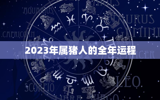 2023年属猪人的全年运程，2023年属猪的财运和运气如何