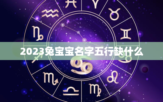 2023兔宝宝名字五行缺什么，2023年取名字大全男孩