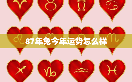 87年兔今年运势怎么样，87年的兔今年运势