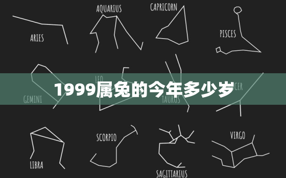 1999属兔的今年多少岁，1999属兔今年多大岁数2021