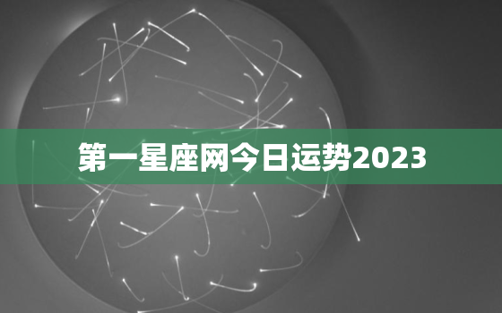 第一星座网今日运势2023，二零二一星座运势