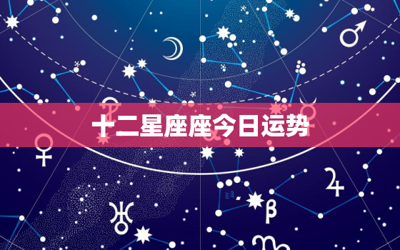 十二星座座今日运势，嗯十二星座今日运势