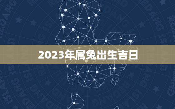 2023年属兔出生吉日，2023年出生的兔