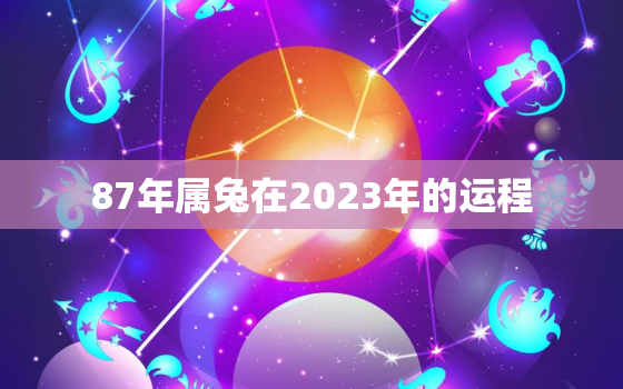 87年属兔在2023年的运程，87年兔哪年才开始发财