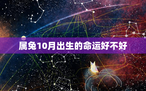 属兔10月出生的命运好不好，属兔10月出生好吗