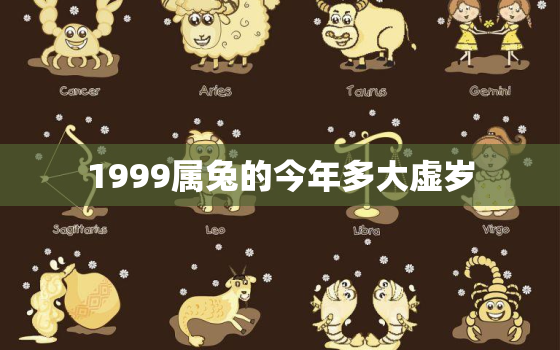 1999属兔的今年多大虚岁，1999属兔的今年多大虚岁了