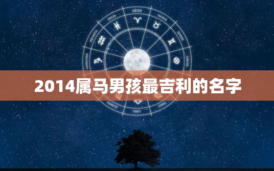 2014属马男孩最吉利的名字，属马最吉利旺财名字